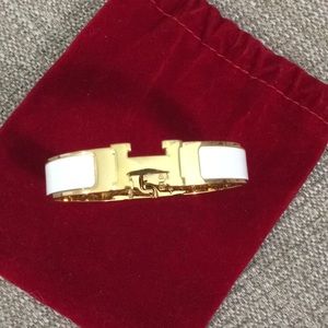 White & Gold Bracelet